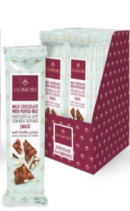 DOMORI EXPO SNACK GR.35 PZ.18 CIOC. LATTE RISO SOF